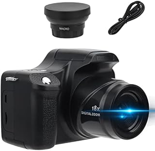 **Captura Cada Momento: Montaje Fácil con la Cámara Digital Portátil SLR de 24MP y Zoom 18X – Ideal para Viajes, Reuniones y Regalos**