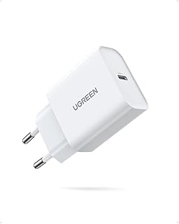 Maximiza la Vida Útil de Tus Dispositivos: UGREEN 20W Cargador Rápido USB Tipo C para iPhone 16 Plus Max y Más