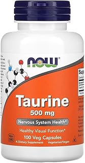 Descubre por qué Now Foods TAURINE 500 mg es el aminoácido más popular para potenciar la salud del corazón y la energía