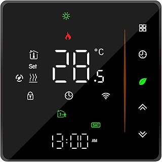 Descubre Alternativas Eficientes: Ailgely Termostato Inteligente WiFi para Calefacción por Suelo Radiante – Control Táctil, Móvil y por Voz