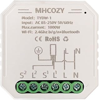 Transforma tu Hogar: Personaliza el Control de Persianas con el Interruptor WiFi MHCOZY Compatible con Alexa y Google Home