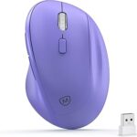 Descubre las Tendencias 2023: Micropack Ratón Inalámbrico Ergonómico Vertical en Morado – Comodidad y Silencio para Tu PC o Portátil