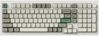 Repara y Mejora Tu Experiencia: Teclado Mecánico Q5 MAX Shell White Compatible con Windows y Linux – Funciones Avanzadas y Perilla Programable