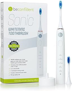 Transforma tu Sonrisa: Mejora tu Higiene Dental con el Cepillo de Dientes Eléctrico Sonic Whitening en Blanco/Rosa Oro