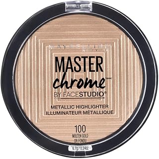 Brilla con Estilo: Descubre las Tendencias de Maquillaje con Maybelline NY Master Chrome – Polvos Iluminadores Metalizados en Tono 100 Molten Gold