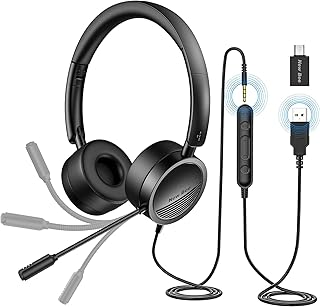 Transforma Tu Experiencia de Comunicación: Los Auriculares New Bee con Micrófono, Ideales para Skype y Cursos Online – ¡Descubre los Mejores Accesorios Recomendados!