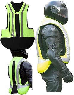 **¿Para qué sirve el OLSKFUH Chaleco con Airbag para Motocicleta? Descubre su Tecnología de Seguridad de 18 kg y Protección en la Espalda**