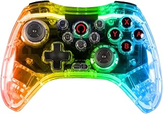 ¡Descubre la Revolución del Gaming! Konix Mando Crystal: El Controlador Más Popular para Nintendo Switch, PS4 y PC con 10 Horas de Autonomía y Efectos LED RGB