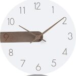 **¿Para qué sirve el Lafocuse Reloj de Pared Blanco Madera Moderno? Descubre su funcionalidad y estilo minimalista para tu hogar u oficina**