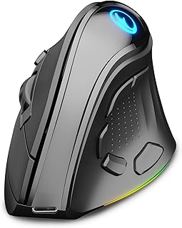 Transforma Tu Experiencia de Trabajo: Descubre el IFYOO Ratón Ergonómico Vertical Inalámbrico con Tecnología Dual y RGB – La Innovación que Tu PC Merece