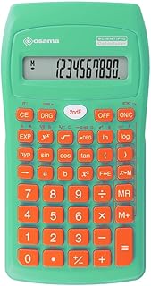 Personaliza tu Estudio: Descubre la Calculadora Científica Osama con 56 Funciones y Diseño Único en Verde/Naranja