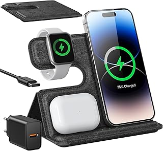 Alternativas Innovadoras: Descubre el AGPTEK Cargador Inalámbrico Plegable 3 en 1 para iPhone y Samsung – Carga Rápida y Portátil para Todos tus Dispositivos