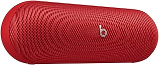 ¡Eleva Tu Experiencia de Sonido! Montaje Perfecto del Beats Pill: Altavoz Bluetooth Rojo Fuego con Cargador USB-C, 24 Horas de Autonomía y Resistencia al Agua IP67