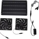 Descubre los Increíbles Usos del Qukaim Kit de Ventilador Solar de 20W: Eficiencia Energética para tu RV, Invernadero y Hogar de Mascotas