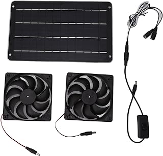 Descubre los Increíbles Usos del Qukaim Kit de Ventilador Solar de 20W: Eficiencia Energética para tu RV, Invernadero y Hogar de Mascotas