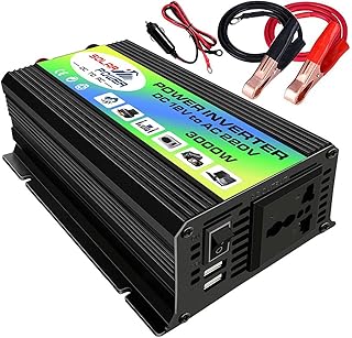 Maximiza la Vida Útil de tus Dispositivos: Inversor de Corriente 12V a 220V de 3000W para Coche – Potencia y Eficiencia en Cada Carga