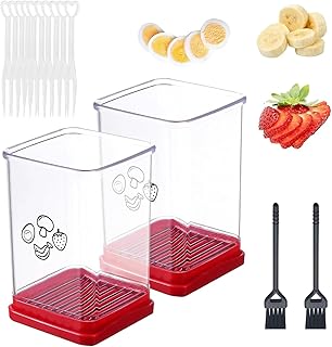 Descubre las Mejores Alternativas al Cortador de Frutas con Recipiente: ¡Haz Tazas de Fresa Perfectas con Este Innovador Set de 2 Piezas!