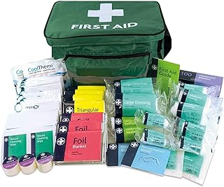 Cuida de tu Salud y del Planeta: LEWIS-PLAST Kit de Primeros Auxilios Grande – 224 Piezas Eco-Amigables para Hogar, Oficina y Deportes