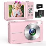 **Captura tu Estilo: Personaliza tus Momentos con la Cámara Digital Rosa de 44MP y 16X Zoom – Ideal para Principiantes**  

Este título combina palabras clave relevantes como cámara digital, 44MP, 16X zoom, y rosa, atrayendo a un público interesado en fotografía y personalización, mientras optimiza el contenido para SEO.