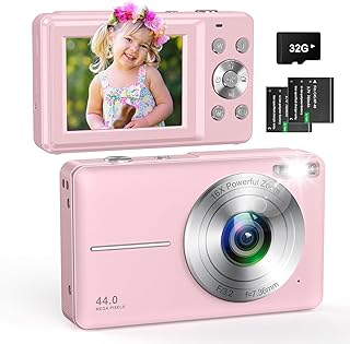 **Captura tu Estilo: Personaliza tus Momentos con la Cámara Digital Rosa de 44MP y 16X Zoom – Ideal para Principiantes**  

Este título combina palabras clave relevantes como cámara digital, 44MP, 16X zoom, y rosa, atrayendo a un público interesado en fotografía y personalización, mientras optimiza el contenido para SEO.