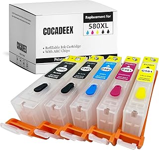 Guía Completa para el Cartucho de Tinta Recargable COCADEEX 580XXL: Potencia Tu Impresora Canon PIXMA y Ahorra en Tintas