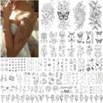 Descubre la Vida Útil de los Tatuajes Temporales Acevegue: Flores y Mariposas 3D que Durarán y Sorprenderán