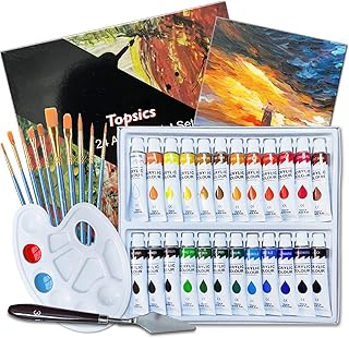 Descubre lo que Dicen los Usuarios: Testimonios Reales sobre el Kit de Pintura Acrílica Topsics 37 IN 1 para Creaciones Artísticas Inigualables