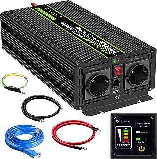 Comparativa Definitiva: NOVOPAL 1500W – El Mejor Convertidor de Voltaje de Onda Sinusoidal Pura para Coche 12V a 230V con USB y Enchufes EU