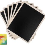 **Personaliza tu Espacio con el Set de Pizarras Negras de Doble Cara Kurtzy – ¡6 Mini Pizarras de Madera para Cocina, Bares y Fiestas!**