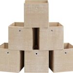 Descubre por qué las Cajas de Almacenamiento SONGMICS son el Must-Have del Almacenaje Popular: ¡6 Cajas Plegables en Beige Arena que Transformarán tus Espacios!